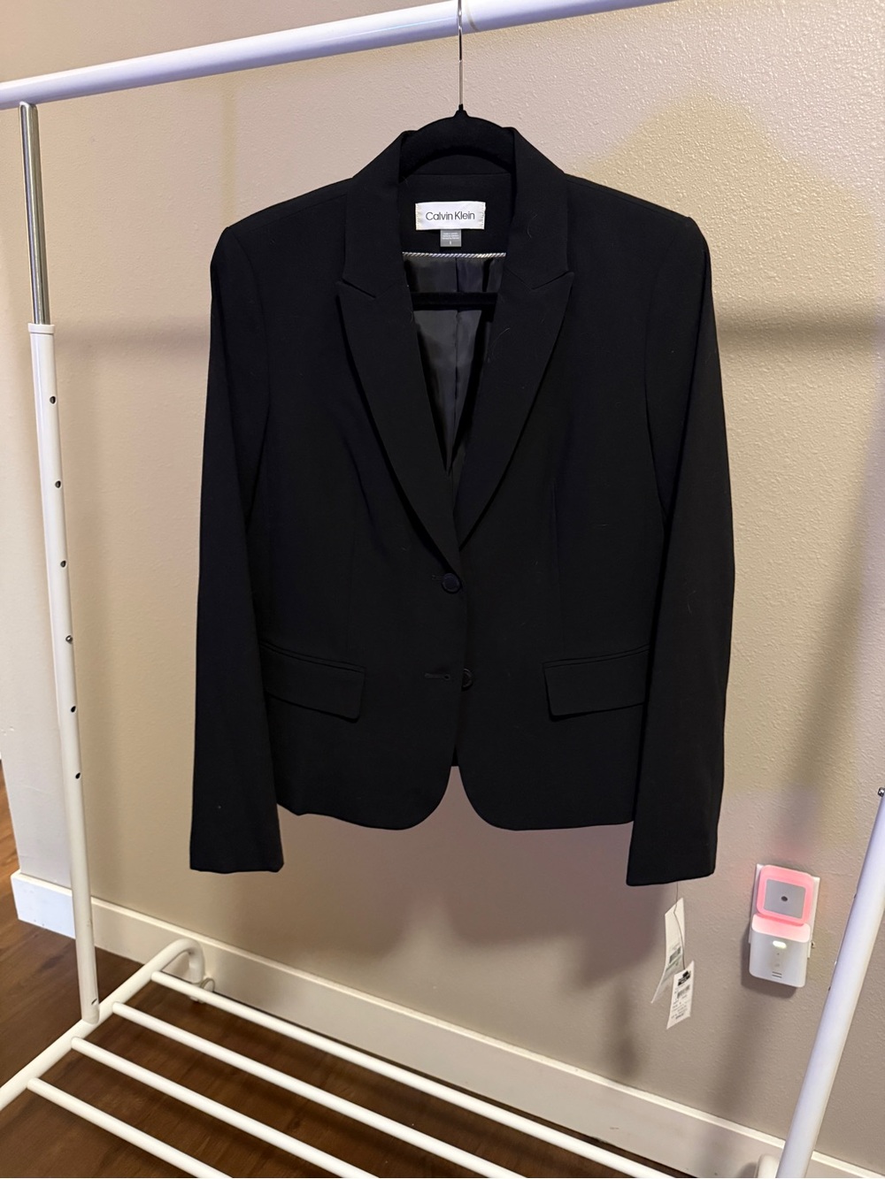 Calvin Klein Black Single-Breasted Women's Blazer